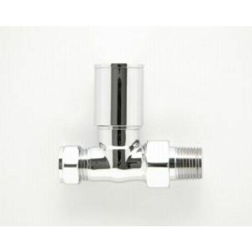 ProRad Straight Chrome Towel Rail Valve (Pair) 135401