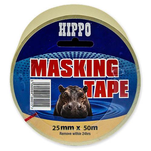 25MMX50M HIPPO BEIGE MASKING TAPE Image 1