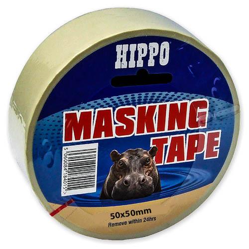 Hippo Beige Masking Tape (50mm 50m)