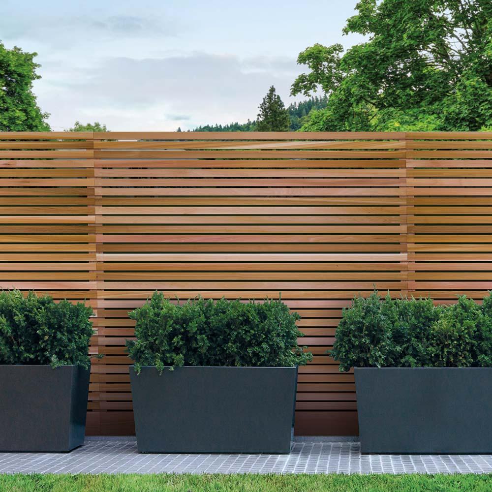 WESTERN RED CEDAR SKYLINE FENCE SLAT BUNDLE OF 16