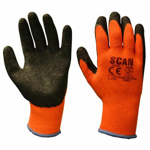 Scan Orange/Black Knitshell Thermal Gloves