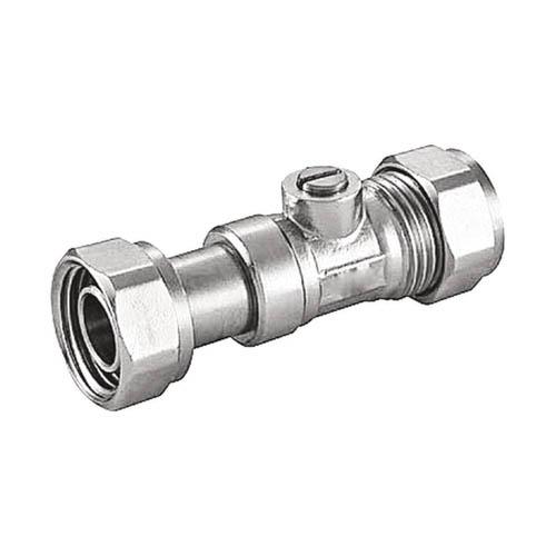 Chrome Straight Service Valve (15mm x 1/2")