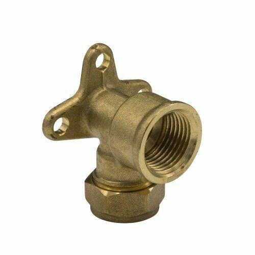 15MMX1/2" COMPRESSION WALLPLATE ELBOW Image 1