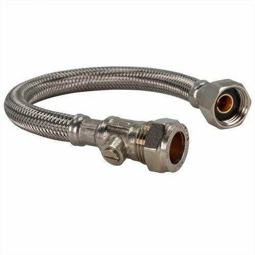 Flexible Isovalve Tap Connector (22mm x 3/4")