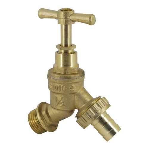 1/2" HOSE UNION BIBCOCK C/W DOUBLE CHECK VALVE Image 1