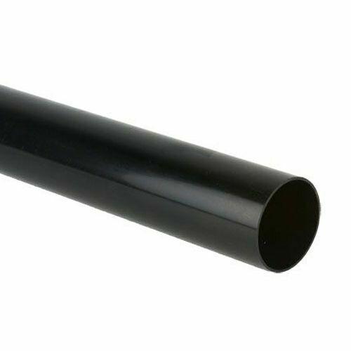 W2010B 40MMX3M SOLVENT BLACK MUPVC PLAIN ENDED WASTE PIPE BRETT MARTIN Image 1