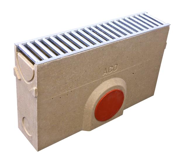 ACO RainDrain 38703 Sump Unit & Galvanised Steel Grating with Sediment Bucket A 15