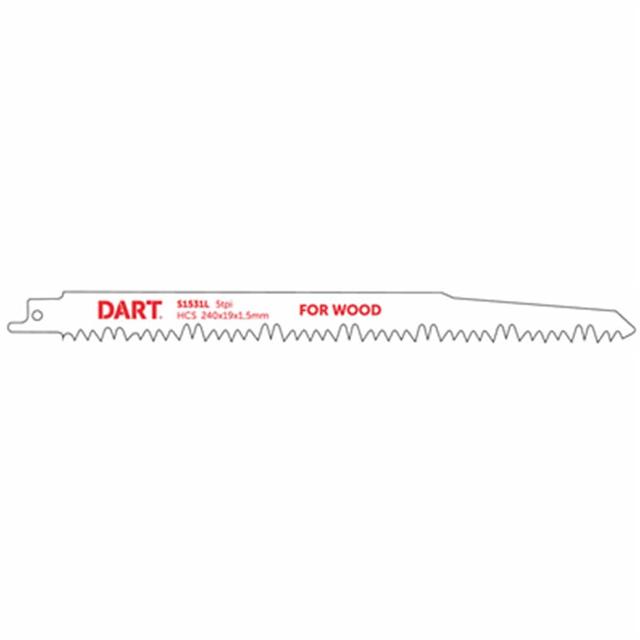Dart DRB51 S1531L Wood Cutting Reciprocating Blades Pack of 5