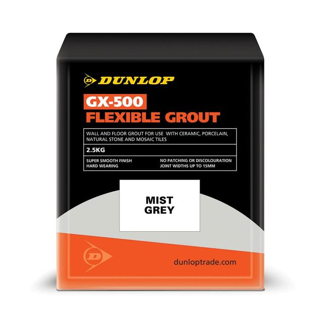 Dunlop Mist Grey GX-500 Flexible Grout (2.5kg)