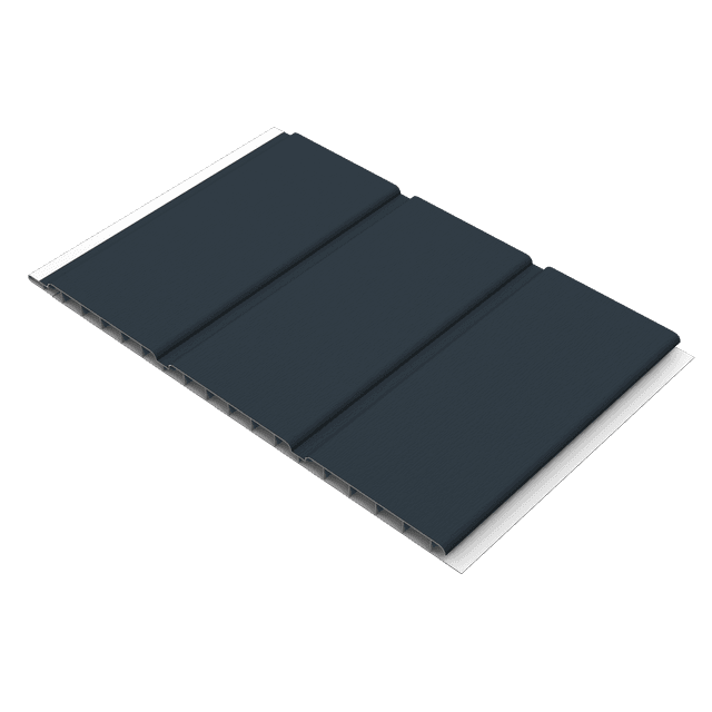 Freefoam Roofline Anthracite Grey Hollow Soffit (300mm 5m)