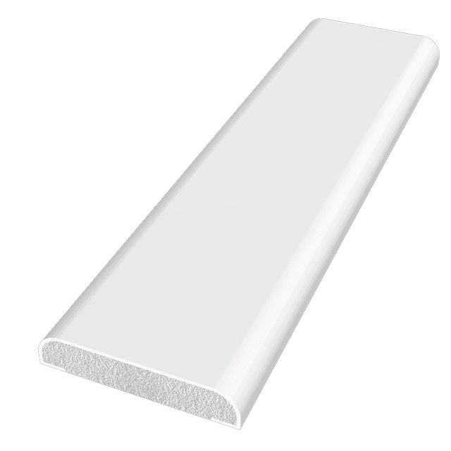 Freefoam Roofline White D Section Window Trim (28 x 6mm 5m)