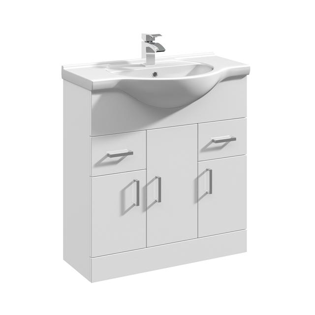 Fresssh New Helena 3 Door 2 Drawer Vanity Unit - Requires Basin (750mm)