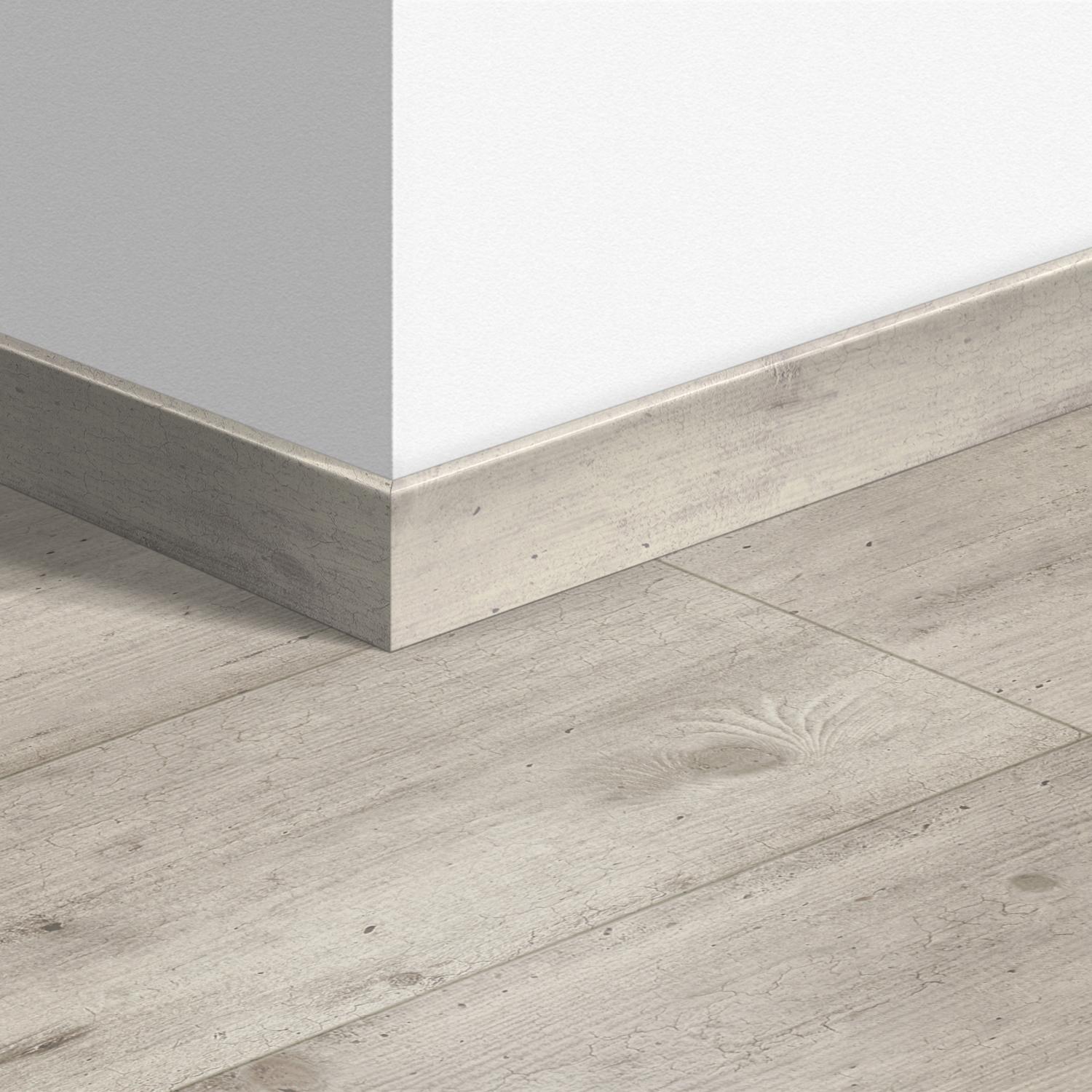 58X12mm 2400mm Quickstep Concrete Wood Light Grey Laminate Skirting Image 5