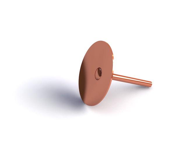 BOX 1000 COPPER DISC RIVETS Image 1
