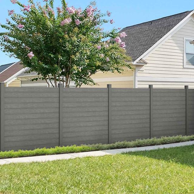 ArborFence Light Grey 5 Piece Fence Panels with Top Pack 1 of 2 (20 x 160 x 1730mm)