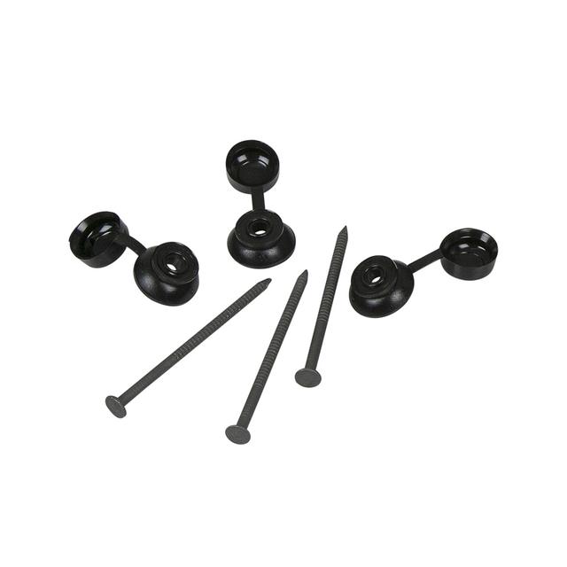 Coroline Black Fixings Pack of 20