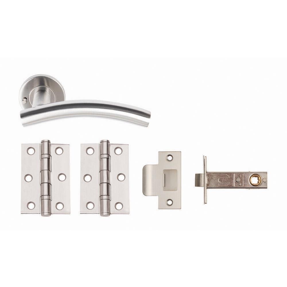 Choice Privacy Door Pack - Satin Stainless Steel Image 1