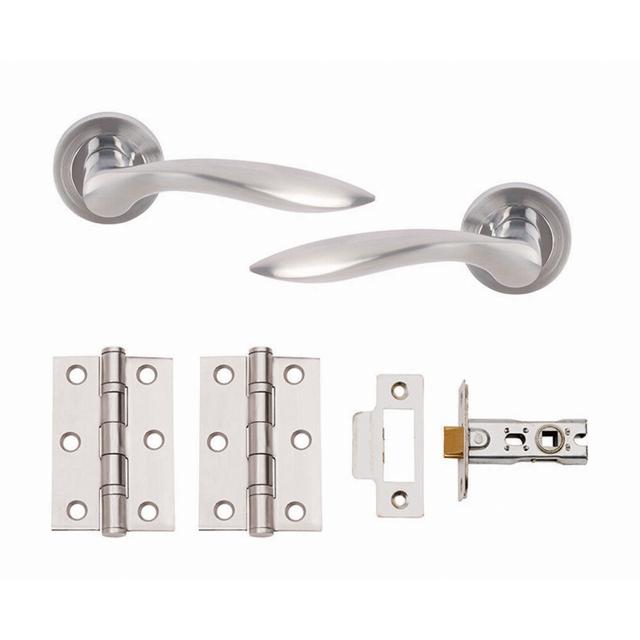 UNION Open Boxed Door Pack with Dual Finish Handles, 3" 2BB Hinges & Latch