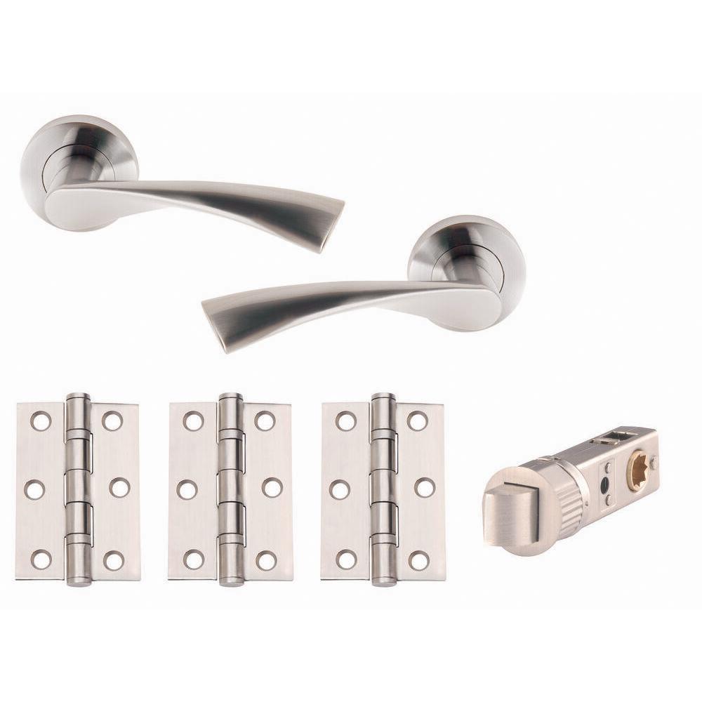 Flex Smart Internal Door Pack - Satin Chrome Plate Image 1