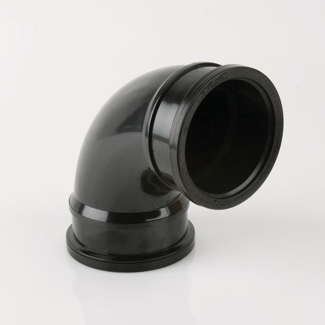 Brett Martin Black Double Socket Bend (110mm)