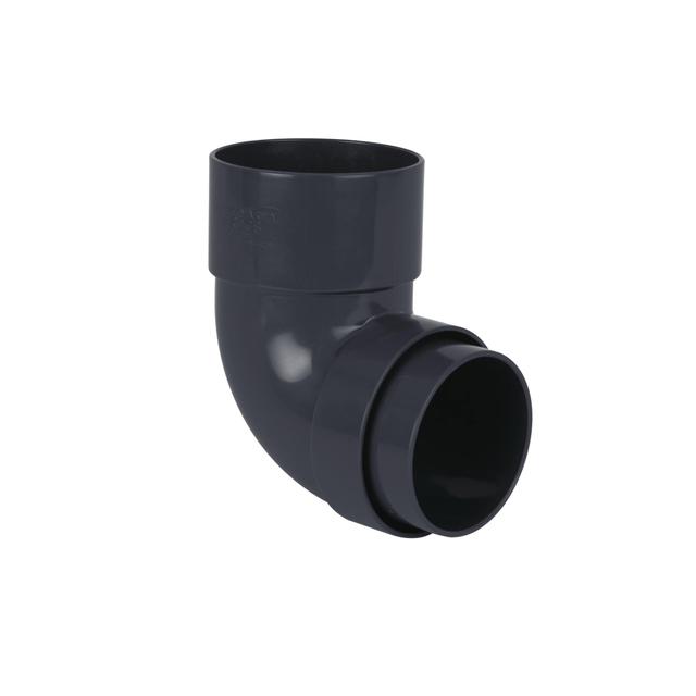 Brett Martin Anthracite Half Round Offset Bend (68mm)
