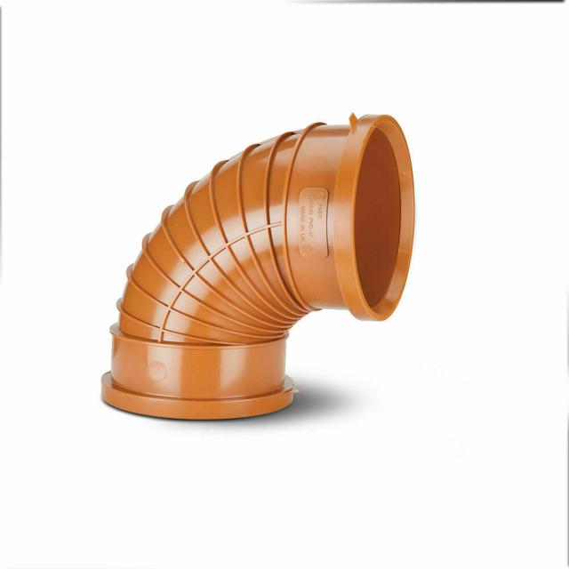 Polypipe Polysewer Double Socket Bend (300mm 90 Degree)