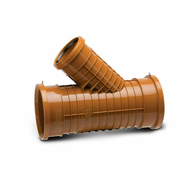 Polypipe Polysewer Unequal Junction (225 x 160mm 45 Degree)