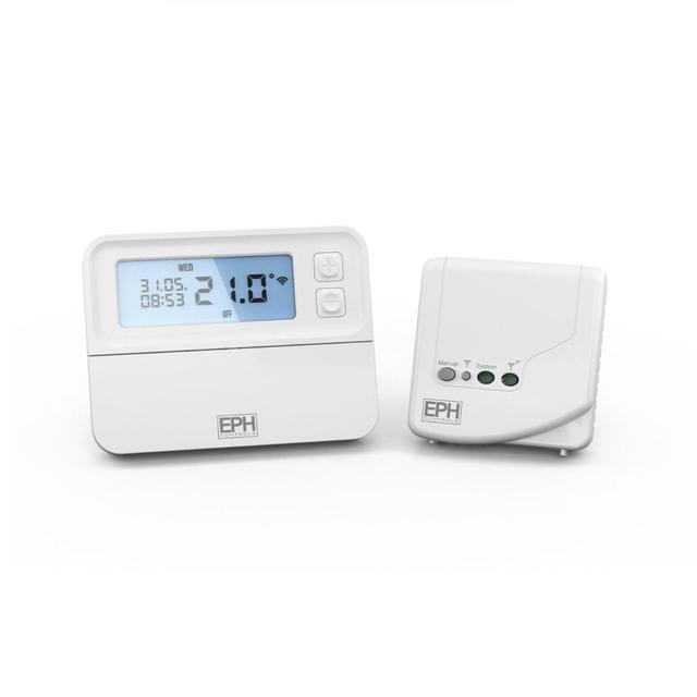 EPH Controls Programmable RF Room Thermostat & Receiver Combi Pack 4