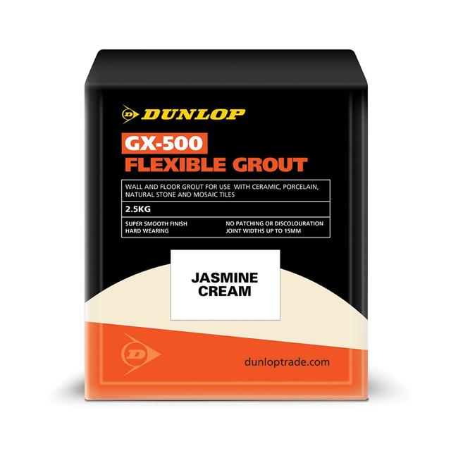 Dunlop Jasmine Cream GX-500 Flexible Grout (2.5kg)
