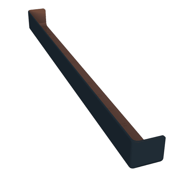 Freefoam Roofline Anthracite Grey Double Ended External Plain Corner (600mm)