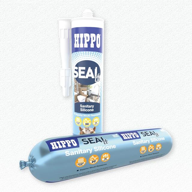Hippo SEALit White Sanitary Silicone Brilliant ECO-PAC (400ml)