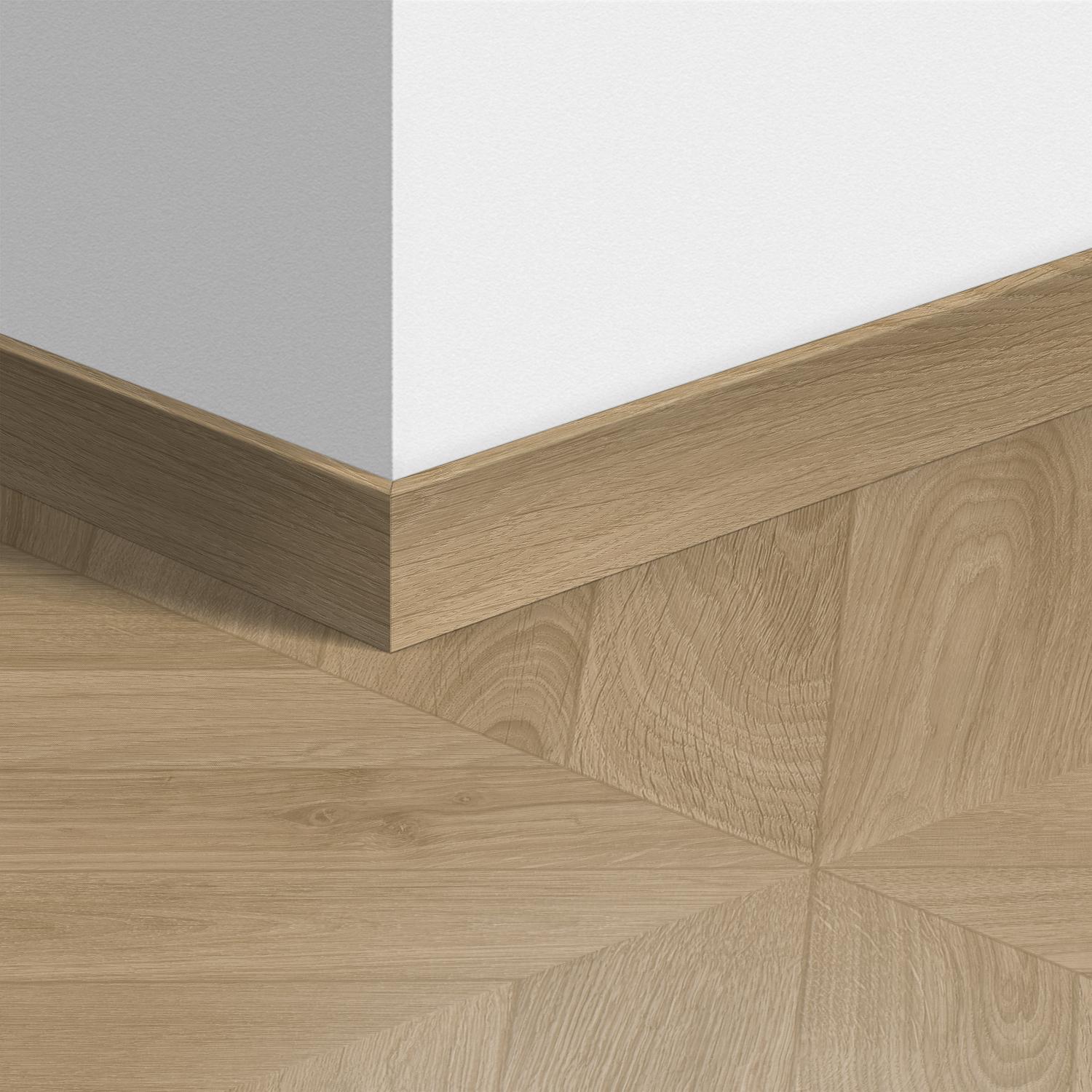 58X12mm 2400mm Quickstep Chevron Oak Medium Laminate Skirting Image 5