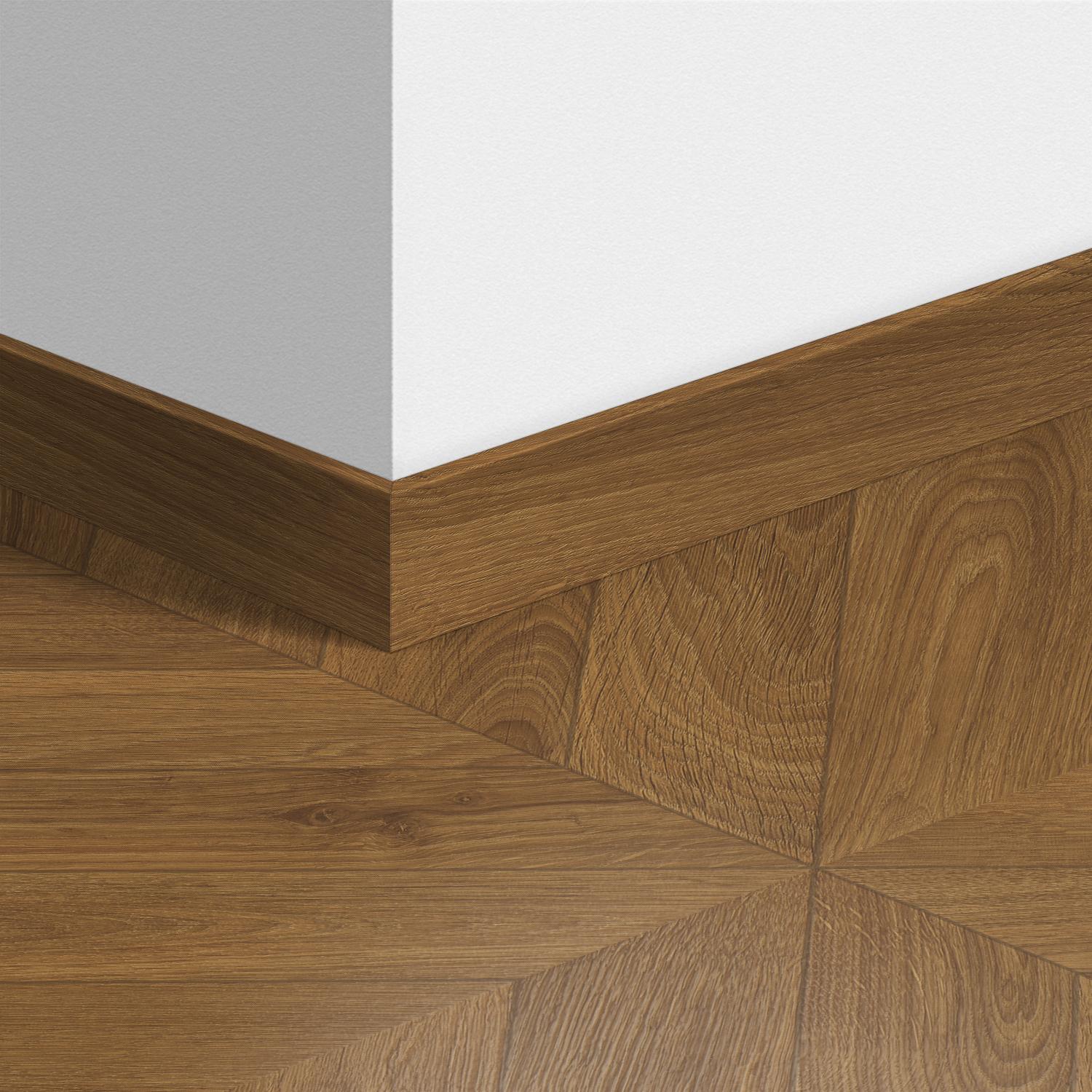 58X12mm 2400mm Quickstep Chevron Oak Brown Laminate Skirting Image 5