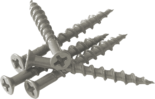 Bison Batten Cladding Grey Colour Screw Bag of 100 (M4 x 35mm)