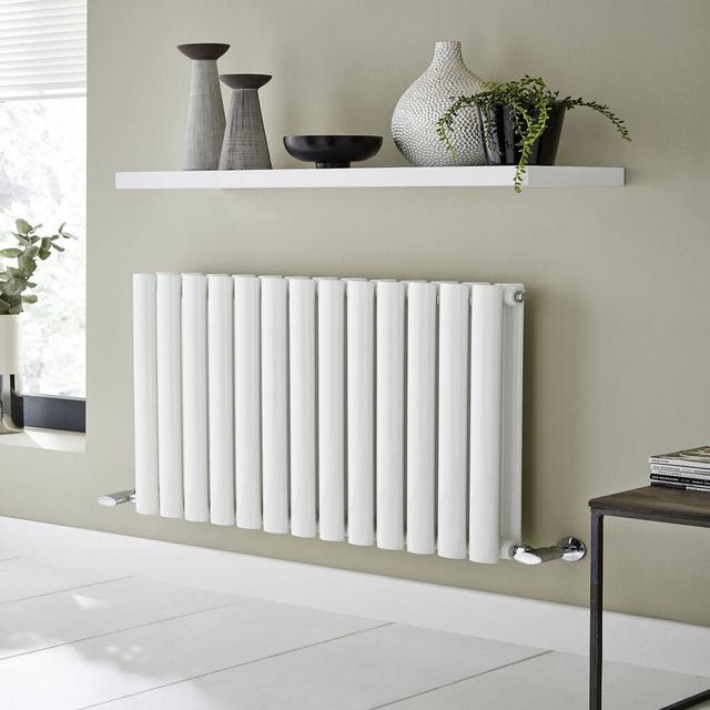 Kartell K-RAD Aspen White Single Horizontal Radiator (600 x 550mm)