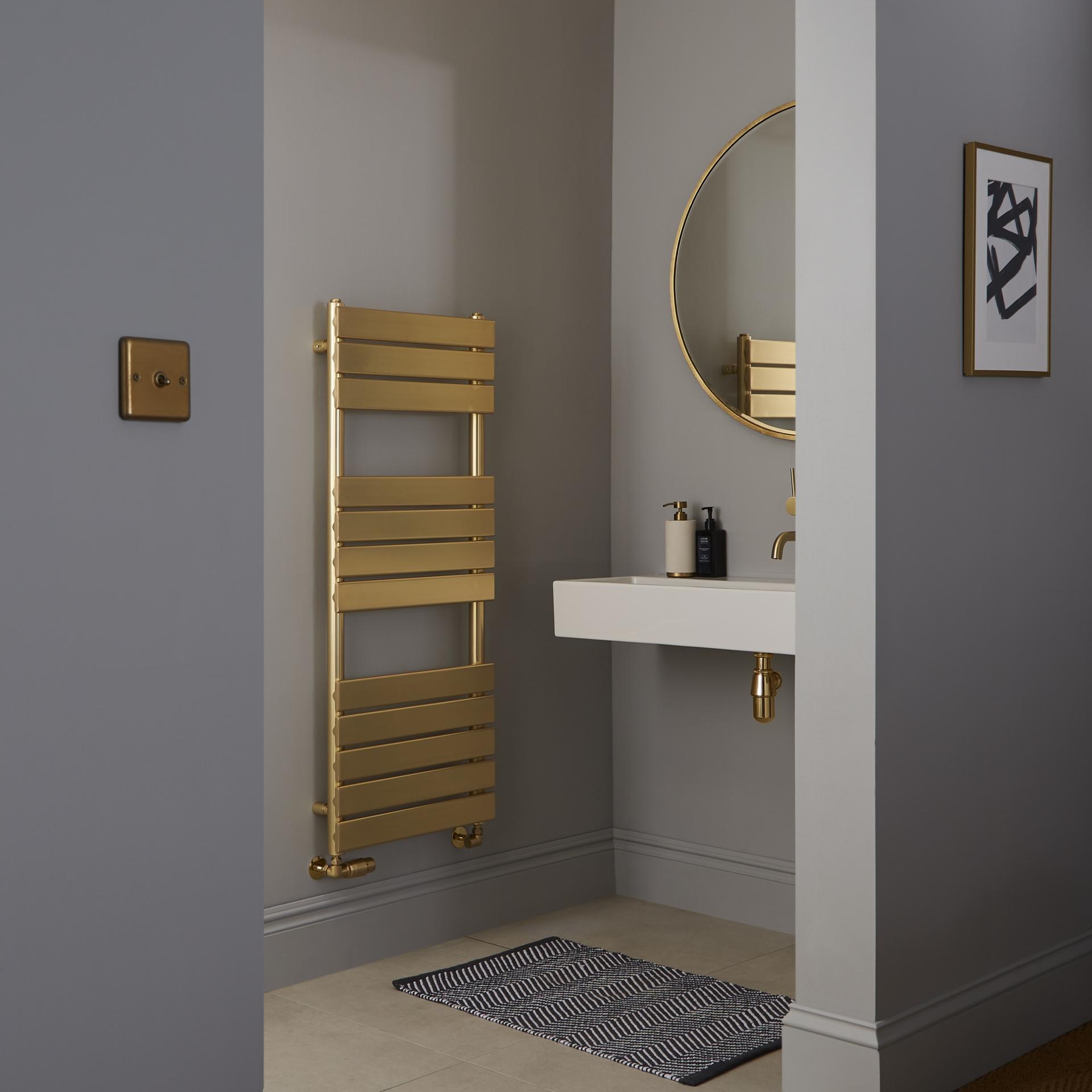 1200X500mm K-RAD Malibu Brushed Brass Designer Rail