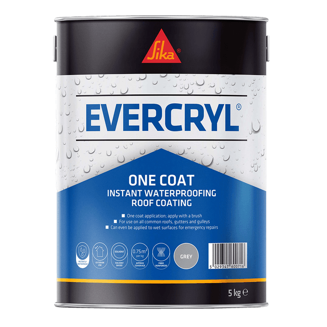 Sika Evercryl Grey One Coat Roof Repair Compound (5kg)